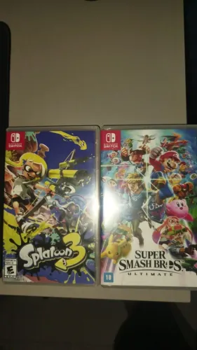 Splatoon 3 e Super Smash Bros - Jogos Switch.