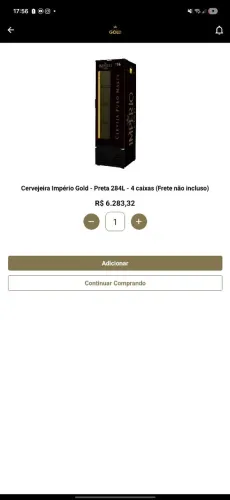 Cervejeira Imperial Gold - preta 284L