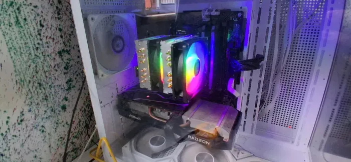Air cooler Rgb potente com 6 tubos cobre