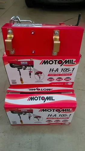 Guincho Elétrico 300kg/600kg uso contínuo Motomil(Loja)