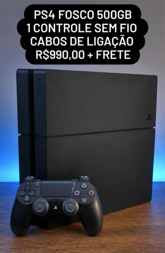 PS4 + 2 controles + 2 jogos