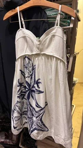 Vestido curto mar de estrela P Farm