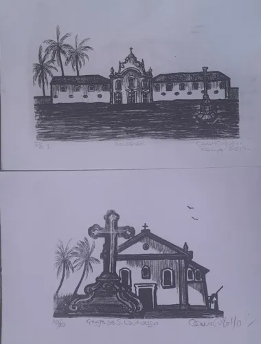 Litogravuras de Adolfo Olavo CE,  (valor unidade 220 reais)