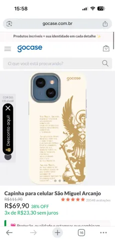CAPA IPHONE 13 GO CASE ORIGINAL 