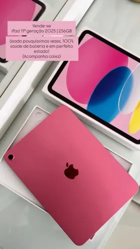 iPad 11ª geração 2025 256gb ROSA