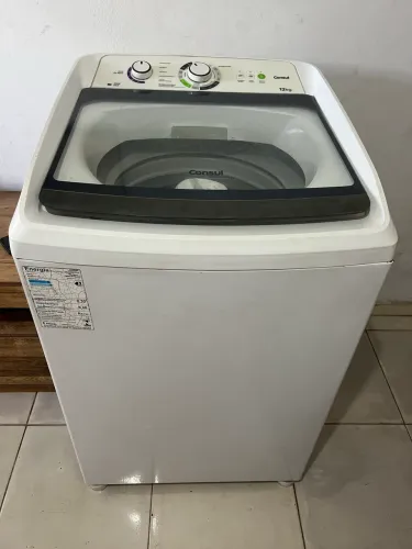 Máquina de lavar roupa cônsul 12kg cesto inox