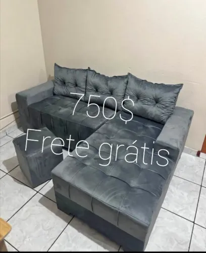Sofá chaise! Valor 750 frete grátis