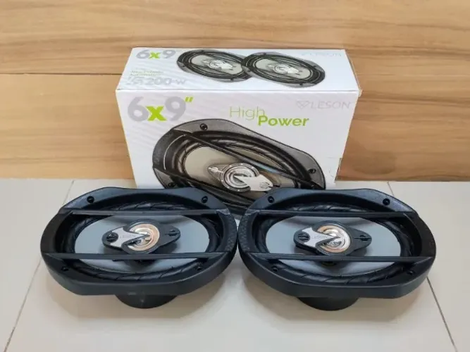 Par de Alto Falantes Leson 6x9 Polegadas 200w Rms (Novo na Caixa)