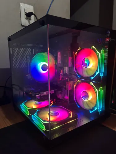 Computado gamer completo com mesa e cadeira 