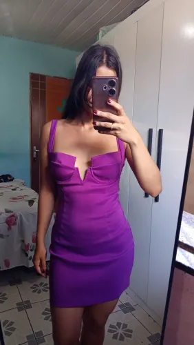 Vestido de festa roxo