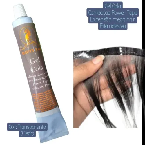 gel cola transparente beauty tape mega hair adesivado fita adesiva mega hair