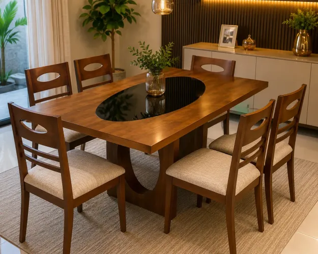 Mesa de jantar 6 cadeiras