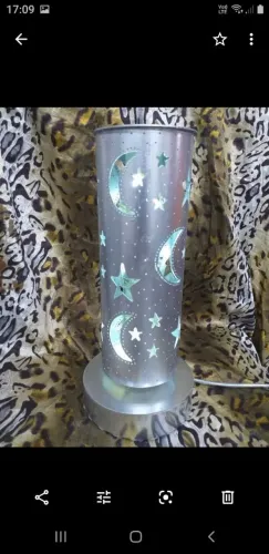 Luminária de mesa Giratório Céu em PVC