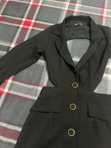 Casaco preto shein