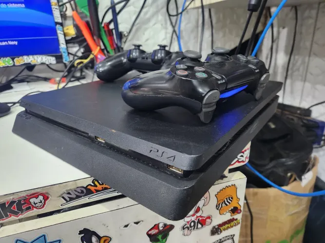 PLAYSTATION 4+2 CONTROLES+JOGOS/FC 26/FC25/FC24/GTA 5