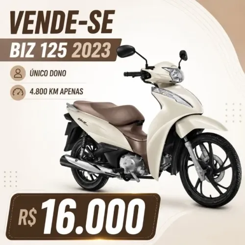 Honda Biz 125 2023 - Único dono