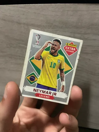 Figurinha Neymar Jr. Legend Extra Sticker - Copa do Mundo 2022 | Original Panini