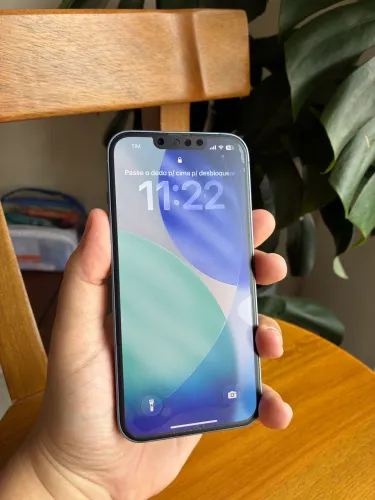 iPhone 14 Azul 128GB - Impecável (Caixa e Cabo) | Saúde 86%