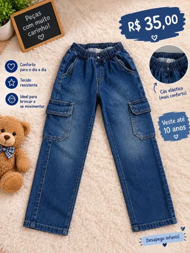 Calça infantil(Veste até 10 anos)