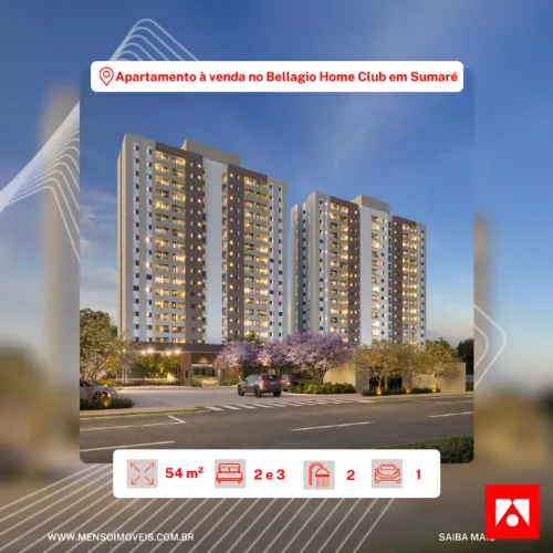 Apartamento à venda, 2 quartos, 1 suíte, 1 vaga, Sertãozinho - Sumaré/SP