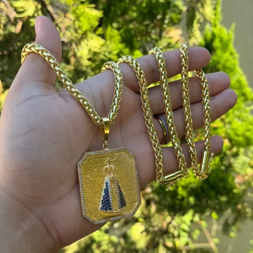 CORRENTE MODELO PERUANO BANHO DE OURO 18K