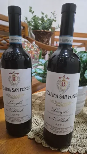 2 Garrafas do Vinho Nebbiolo Collina San Ponzio 2023
