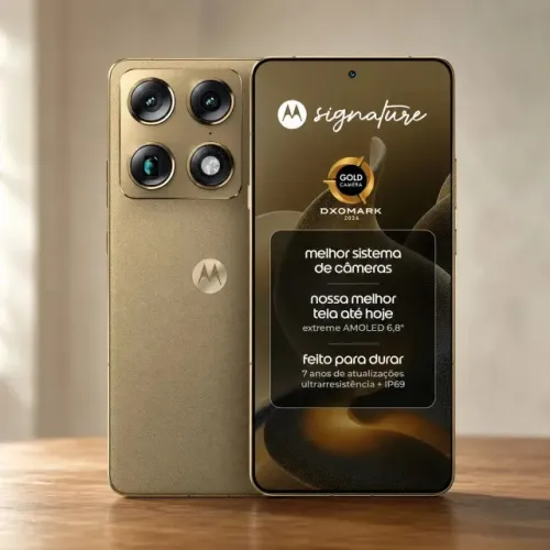 [LACRADO] Motorola Signature 12GB/512GB - Oliva NOVO