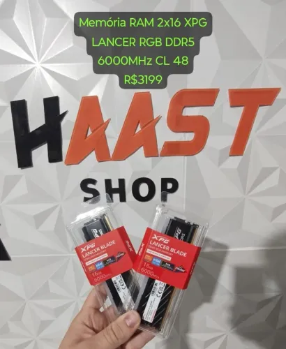 Memória Ram 2x16 XPG Lancer RGB 6000MHz CL48