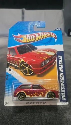 Hot Wheels Volkswagen Brasilia Red Flames - Heat Fleet 2012 (Lacrada)