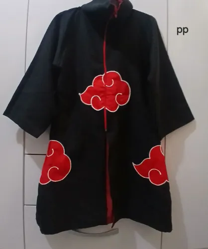 Manto naruto akatsuki infantil tam pp