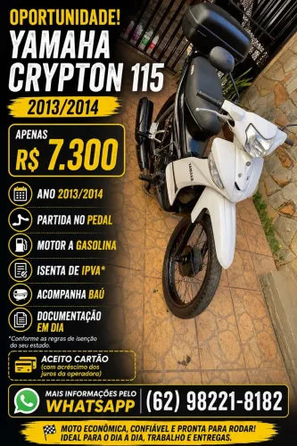 Moto crypton Yamaha