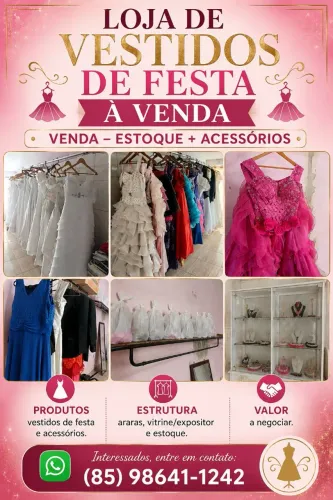 Loja de Vestidos de Festa à Venda - Estoque e Acessórios