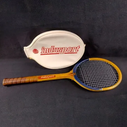 ANTIGA RAQUETE DE TÊNIS PARA COLECIONADOR - MARCA: INDUSPORT