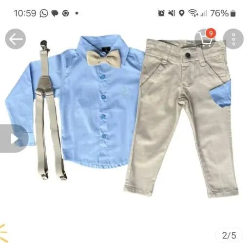 Roupa social para bebê menino