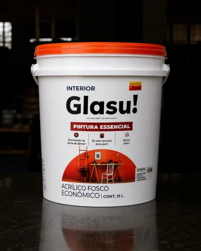 Tinta Acrílica de balde 15L fosco Branco neve| Suvinil 