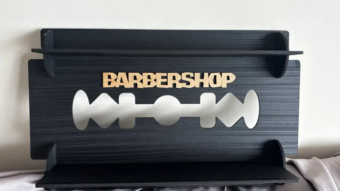 PRATELEIRA BARBEARIA PARA EXPOR PRODUTOS
