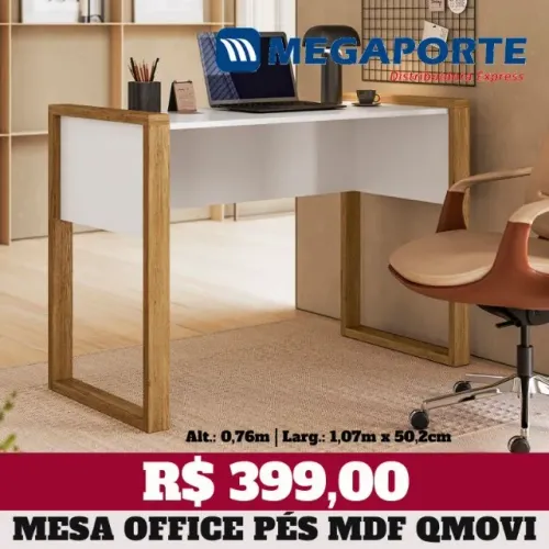 Mesa Escrivaninha Office  (Novo) Entrega Grátis! 