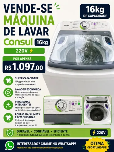 Máquina Consul 16kg 220v