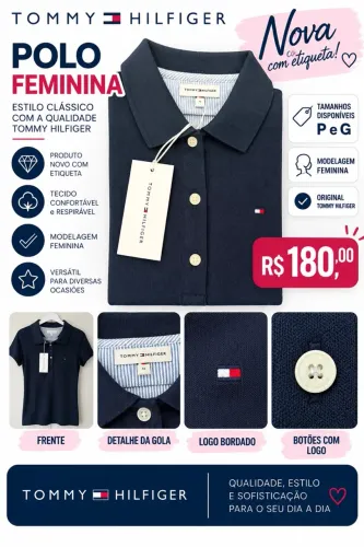 Vendo camisa Polo original marca Tommy nova com etiqueta 