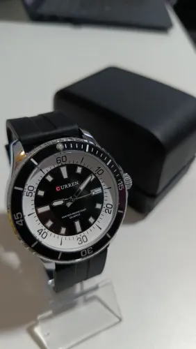 Relógio Curren pulseira de silicone