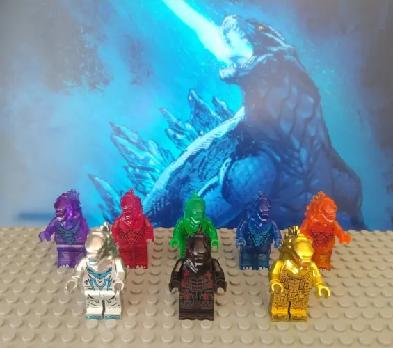 Bonecos e Minifiguras Godzilla (blocos de montar tipo LEGO)