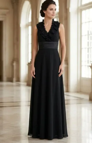 vestido de festa preto