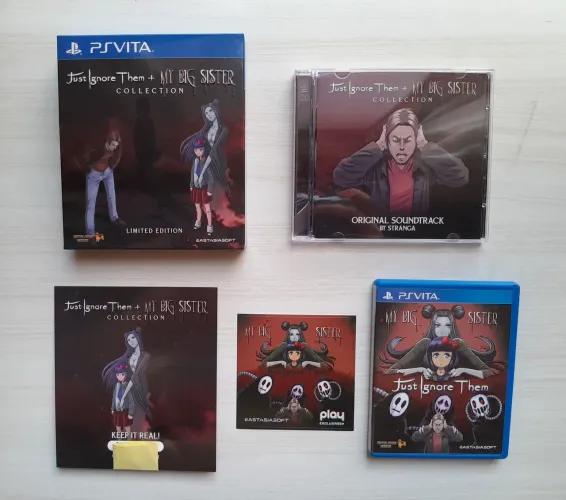 Mídia Física Rara de PSVita - Just Ignore Them + My Big Sister Collection