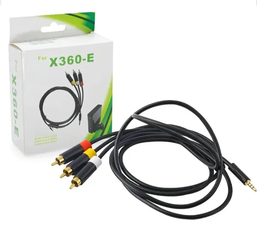 Cabo Áudio e Vídeo P2 Para Rca X-360 Slim 1,8m - Novo