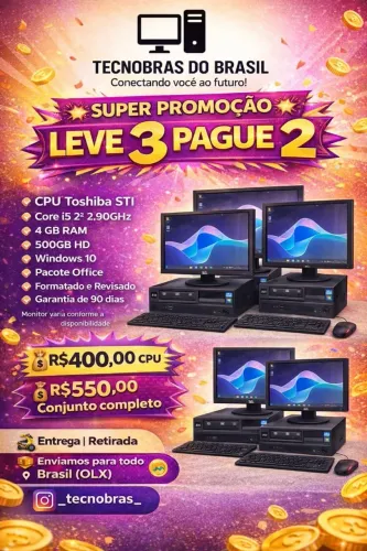 SUPER PROMOÇÃO - LEVE 3 E PAGUE 2 TECNOBRAS DO BRASIL