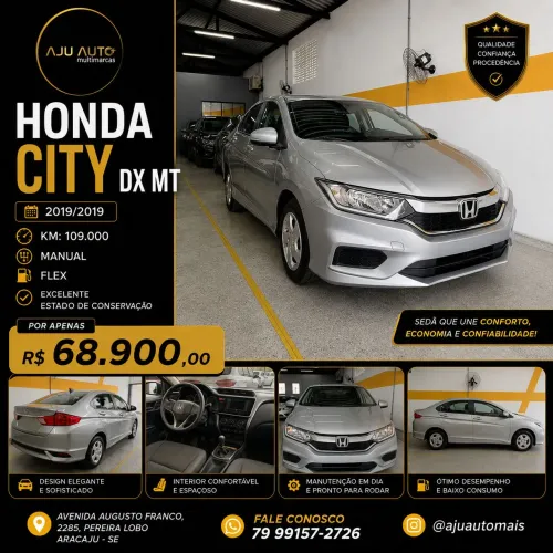 Honda City Sedan DX 1.5 Flex 16V Mec. 2019