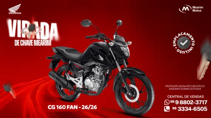 CG FAN 160 HONDA 0KM
