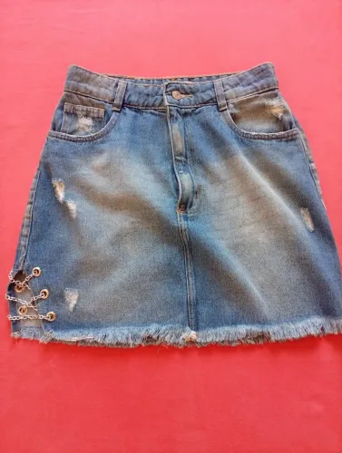Saia jeans 