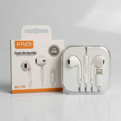 fone lightning apple original kaidi com fio