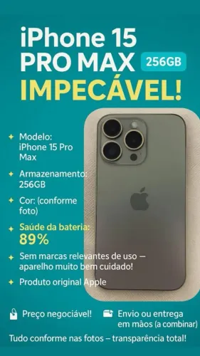 Iphone 15 pro max 256gb